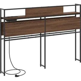 vidaXL Stauraum-Kopfteil Braun Eichen-Optik 135 cm Holzwerkstoff - Braun