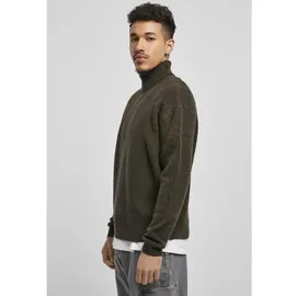URBAN CLASSICS Oversized Roll Neck Pullover Schwarz 3XL