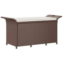 furnicato Gartenbank 116 x 46 x 57 cm Braun