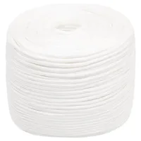 vidaXL Bootsseil 8 mm 100 m Polypropylen Weiß