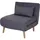 MCW Schlafsessel D35 Stoff/Textil 80 x 90 x 100 cm Grau mit Schlaffunktion