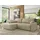 MKS Eckschlafsofa, CUBO L Beige Velvet - links