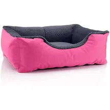 BedDog Hundekissen Teddy M 100 x 75 cm pink-grau