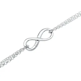 Elli Halskette Choker Infinity Unendlichkeit 925 Silber