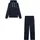 Champion Jogginganzug CHAMPION "Terry Hooded Full Zip Sweatshirt", Herren, Gr. XL, nny, nny, nny, wht, Obermaterial: 55% Baumwolle, 45% Polyester, Sportanzüge Jogginganzug, mit Kapuze, mit durchgehendem Reißverschluss, sportlicher Stil