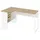 VCM Eckschreibtisch Plus Eiche / Weiß