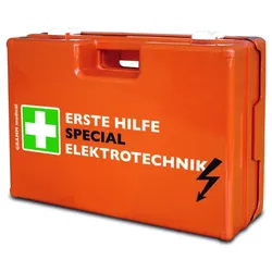 Verbandkoffer SPECIAL Elektrotechnik mit Inhalt DIN 13157:2021-11 + Inhalt