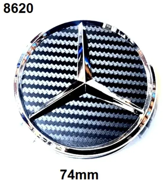 Felgenkappe für Mercedes, Carbon, 74 mm, 1 St. 8620
