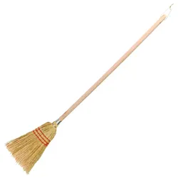 Hexenbesen für Kinder, mit Holzgriff, für kleine Hände, natürliches Design, 101,8cm