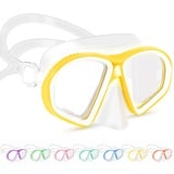 Supertrip Taucherbrille Kinder (6-14 Jahre), Tempered Glass Schwimmbrille Kinder Tauchmaske Schnorchelmaske für Jungen Mädchen