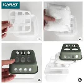 Karat Luftentfeuchter Hava 4er-Set Grün