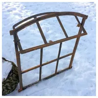Antikas Fenster Scheunenfenster zum Öffnen - Eisen Fenster Mauerruine - Eisenfenster