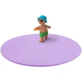 LURCH Mein Deckel Summer Fun Finn Frisbee, Glasabdeckung aus BPA-freiem Premium-Platin-Silikon, Ø 10,5cm, Lila
