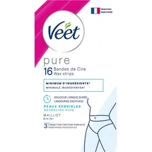 Veet Pure Kaltwachsstreifen empfindliche Haut 16 St.