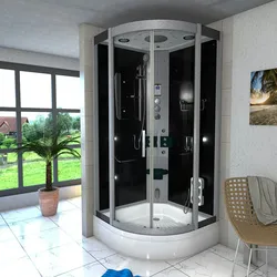 Duschkabine Komplettdusche Fertigdusche Dusche D46-53T1 90x90 cm ohne 2K Scheiben Versiegelung