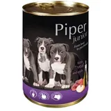 Piper 60x400g JUNIOR Kalb+Rinderherzen+Hühnermägen Dosen Nassfutter Hundefutter