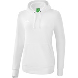 Damen Kapuzensweat WEISS WEISS WEISS 46