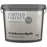 Schöner Wohnen Trendstruktur Sichtbeton-Optik Grau 16 kg