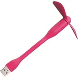 Mini USB Ventilator TUF1 - Rosa für heiße Tage KP37057 - Rosa