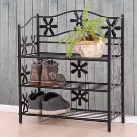 berlinlodge Bücherregal 70 x 60 x 30 cm Schwarz