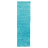 morgenland Wollteppich »Loribaft Teppich handgewebt türkis«, rechteckig, blau