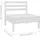 vidaXL 11-tlg. Garten-Lounge-Set Massivholz Kiefer Weiß