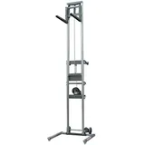 3S SuperSamaStore Manueller Lifter mit Rädern zum Anheben von Klimaanlagen, Professioneller Hebezeug, Manuelle Hebebühne, Aluminium, Tragkraft 160 Kg