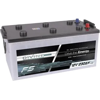 DiVine F5 12V 230Ah Batterie Solar Versorgung Notstrom Windkraft Beleuchtung