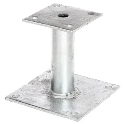 Alberts Pfostenträger, Stahl, feuerverzinkt, zum Aufschrauben, 5mm