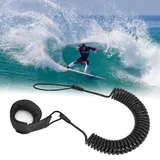 Ruikdly SUP Leash 5.5MM 10 Füße Aufgerollte TPU Paddle Leash SUP Surfing Coiled Leine Paddle Board Fußseil Surfboard Leash Sup Leg Rope Strap Sup Sicherheitsleine für Stand Up Paddle Board