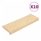 vidaXL Stufenmatten 10 Stk. 65x21x4 cm Braun