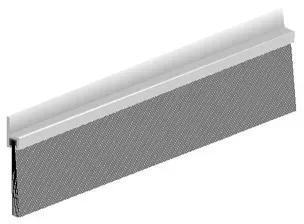 Tor.-Türdichtschiene, IBS 60, 0308401, 1000mm, Aluminium alufarben