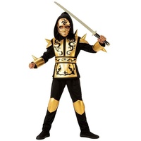 Rubies 641143-M Ninja Dragon Gold Kostüm für Kinder, Größe 5-7 Jahre
