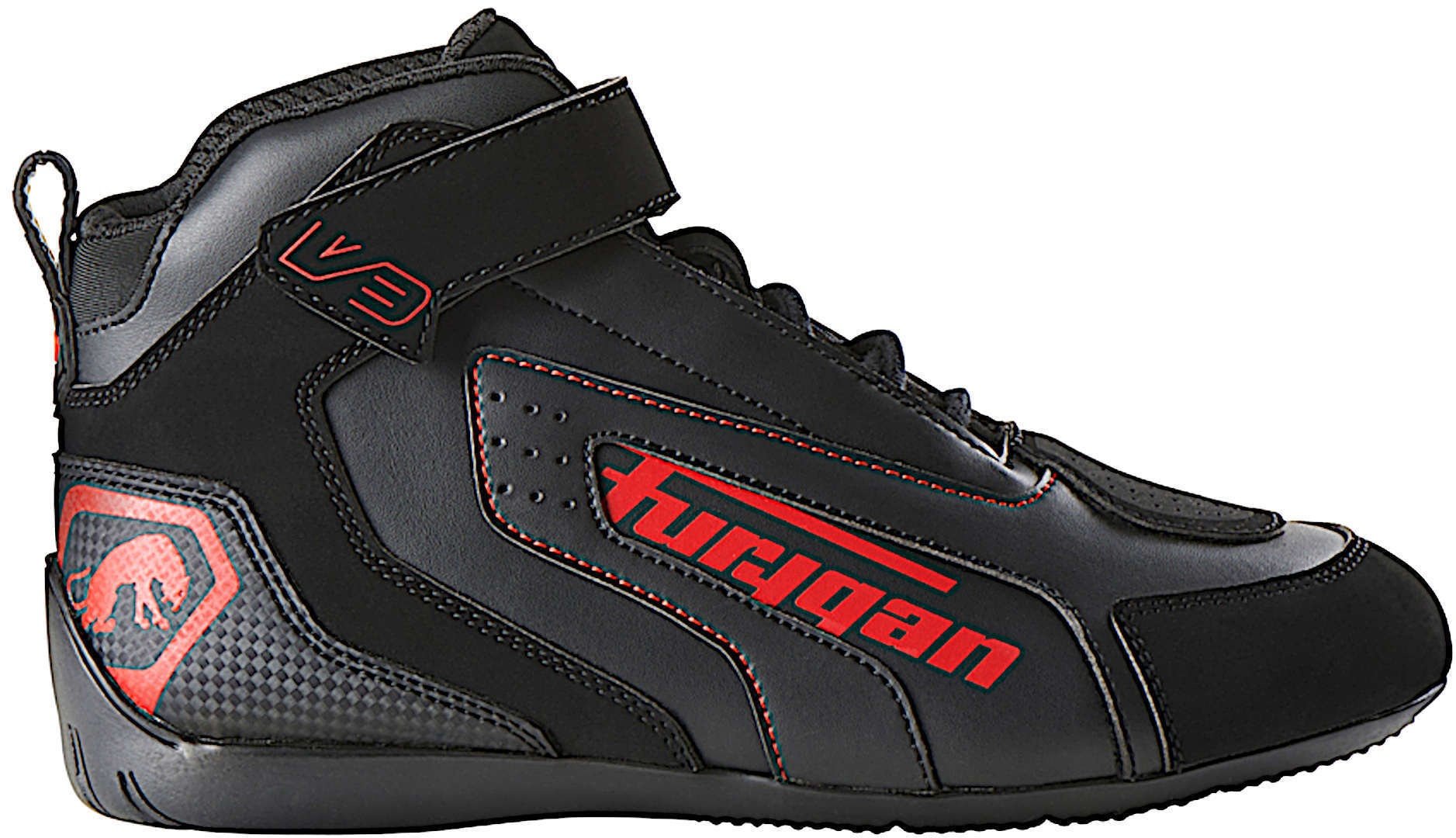 Furygan V3 Motorschoenen, zwart-rood, 37 Voorman