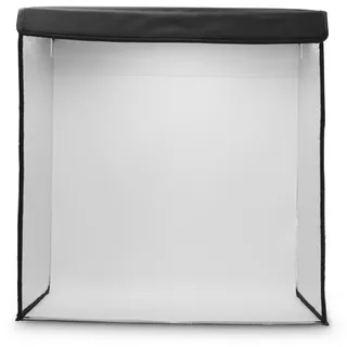 Hama Mobiles Mini-Fotostudio ToGo, faltbare Fotobox mit LED-Ringlicht, 50x50cm