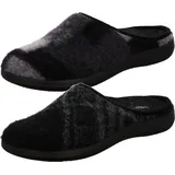 ROHDE Hausschuhe Filz Pantoffeln Bari 4838, Größe:42 EU, Farbe:Grau - 42