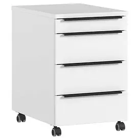 Germania Mailand Rollcontainer 42 x 63 x 60 cm weiß