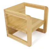 jan kurtz Kindertisch und Kindersessel Hugo 35 x 29 x 33 cm Buche massiv natur braun