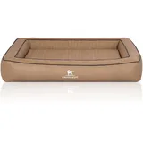 Knuffelwuff Hundebett Montego 120 x 100 cm beige/braun
