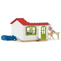 Schleich Farm World 42502 - Tierarzt-Praxis mit Haustieren