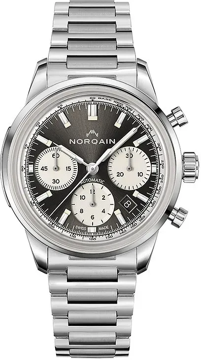 Norqain Unisexuhr Freedom 60 Chrono 40mm N2201S22C/T221/201SG - silber