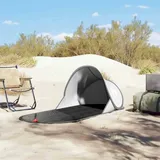 vidaXL Strandzelt Grau Pop-Up Wasserdicht