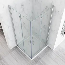 MIQU 100 x 75 cm Duschkabine Eckeinstieg Dusche Duschabtrennung ESG Glas