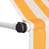 vidaXL Einziehbare Markise 300 cm orange/weiß gestreift