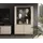 Lomadox - Vitrinenschrank SALOU-131 in kaschmir matt, B/H/T ca. 92/151/40 cm