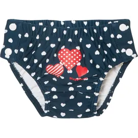 Playshoes Badewindel "Herzchen" in Dunkelblau/ Bunt - Gr.: 86/92
