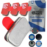 Your Day Mate Ersatz Klebepads, 4 Stück, kompatibel mit OOONO Park P-DISC NO2, NO3, NO4 und CO-Driver NO2, Metallplättchen mit Klebestreifen für elektronische Parkscheibe und Blitzerwarner