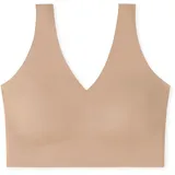 SCHIESSER Damen nahtloses Bustier mit herausnehmbaren Pads - Invisible Soft, Maple_170364, 40