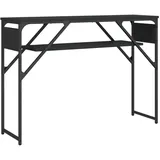 vidaXL Konsolentisch mit Ablage Schwarz 105x30x75cm Holzwerkstoff