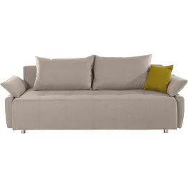 Collection AB Schlafsofa Kunstleder 2-Sitzer Beige